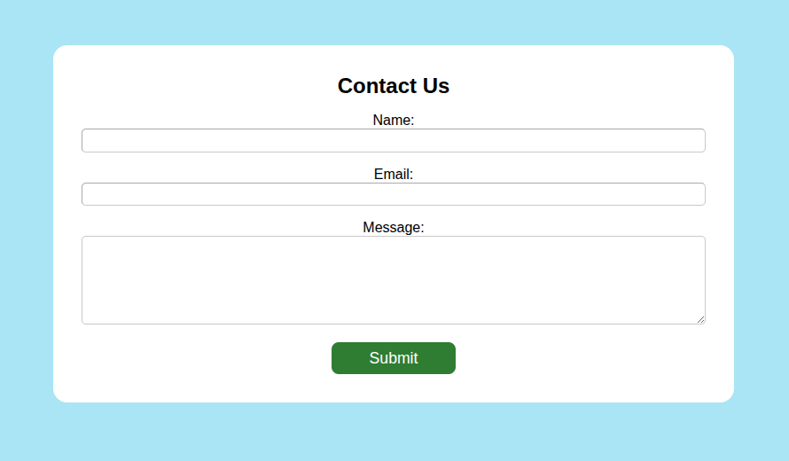 Preview of Design a Contact Form